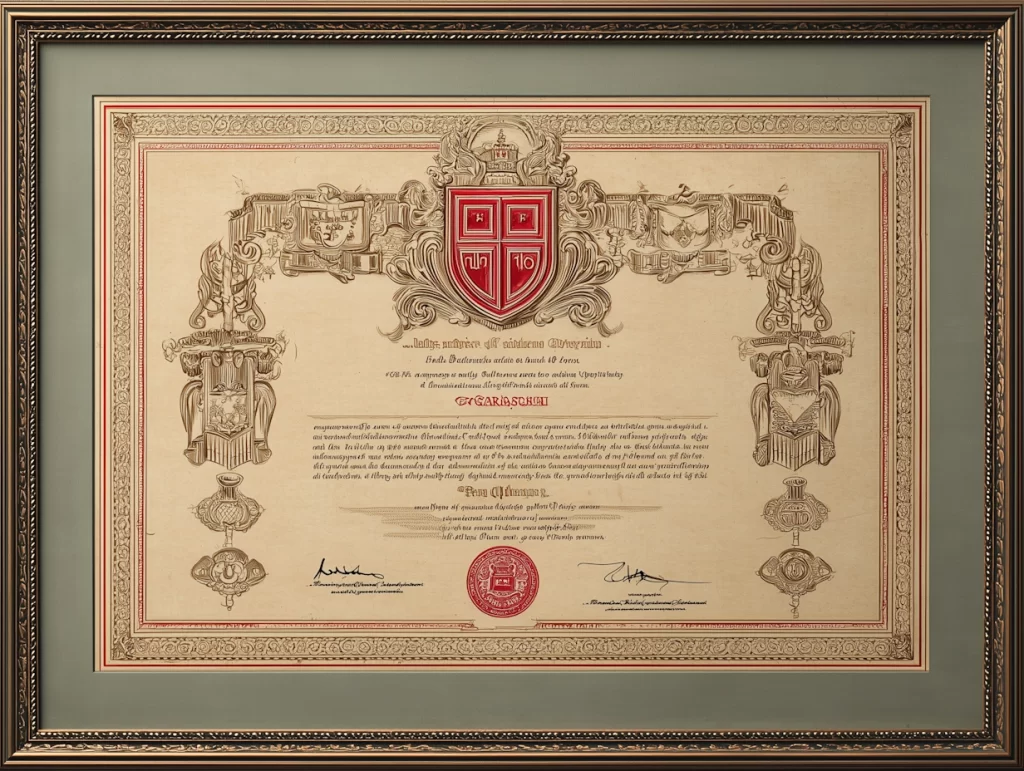 University Degree Framed